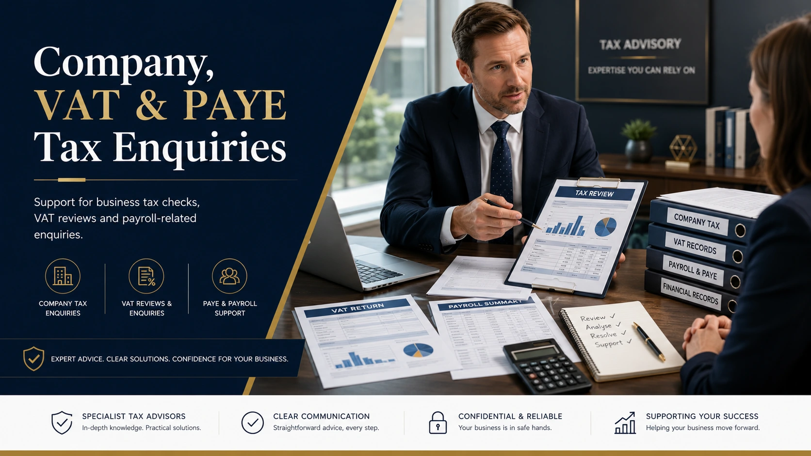 公司、VAT 及 PAYE 税务调查